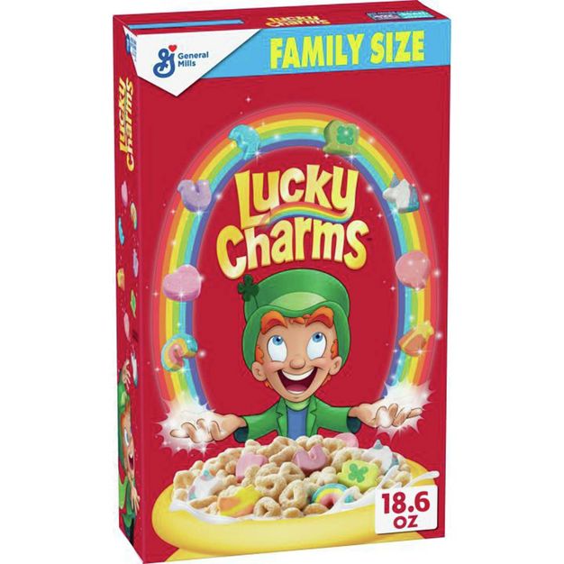 Order Lucky Charms Gluten Free Marshmallow Cereal Family size food online from The Ice Cream Shop store, Providence on bringmethat.com