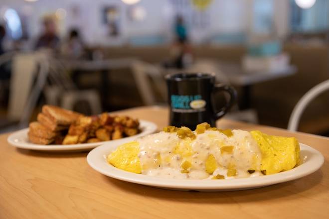 Order Texas Farm House Omelet food online from Eggs Up Grill store, Savannah on bringmethat.com