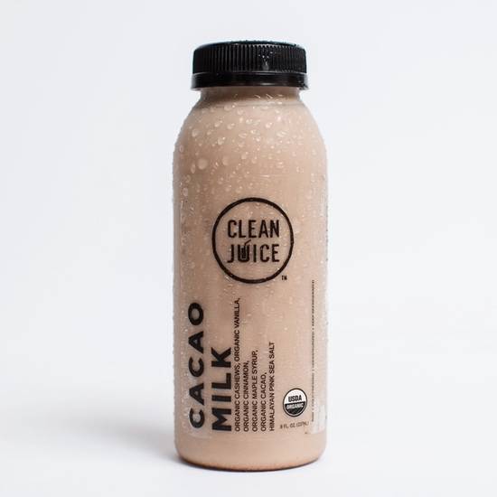 Order Cacao Milk 8 oz food online from Clean Juice store, Omaha on bringmethat.com