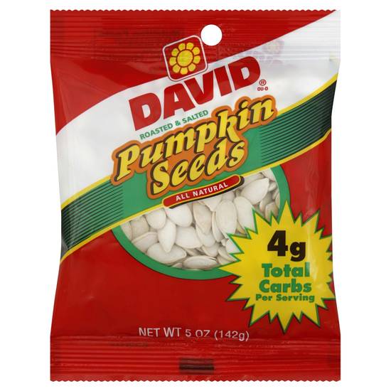 Order David Pumpkin Seeds (5 oz) food online from Rite Aid store, Eugene on bringmethat.com