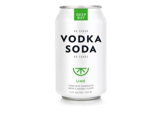 Order Deep Bay Spirits Vodka Soda Lime - 12oz Can food online from Eagle Liquor & Wine store, Chattanooga on bringmethat.com