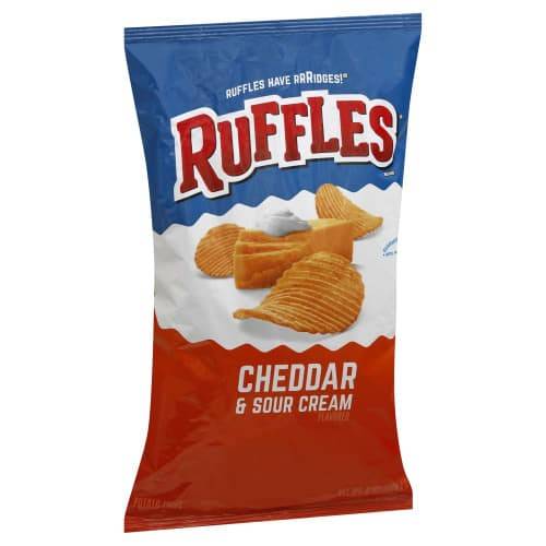 Order Ruffles · Cheddar & Sour Cream Potato Chips (8 oz) food online from Mesa Liquor store, Mesa on bringmethat.com