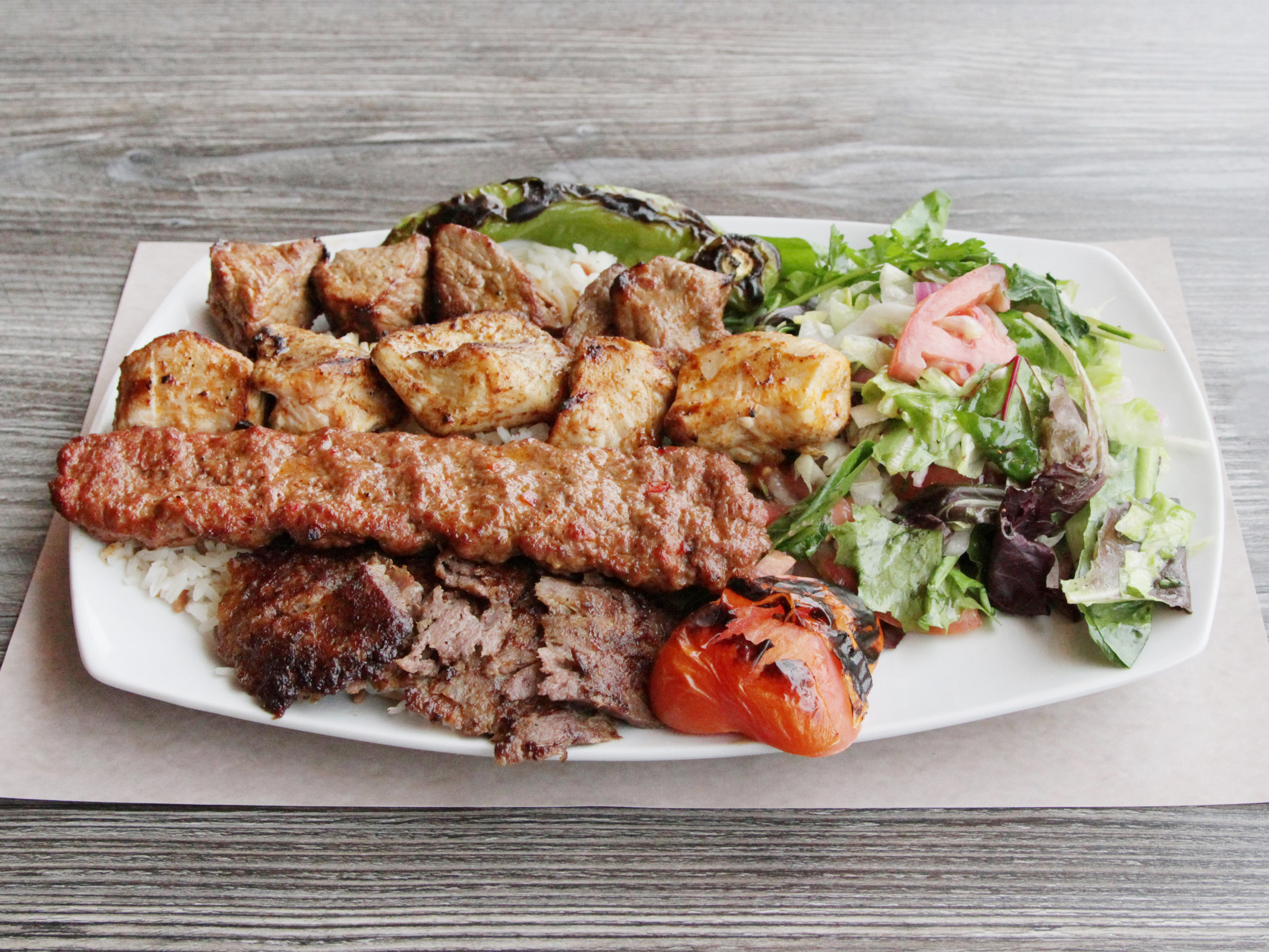 Order Mixed Grill Plater food online from Pita Gyro Grill store, Ridgewood on bringmethat.com