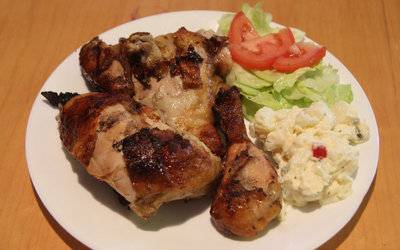Order 1/2  Flamed Grilled Chicken Meal food online from Ac Kitchen store, Los Angeles on bringmethat.com