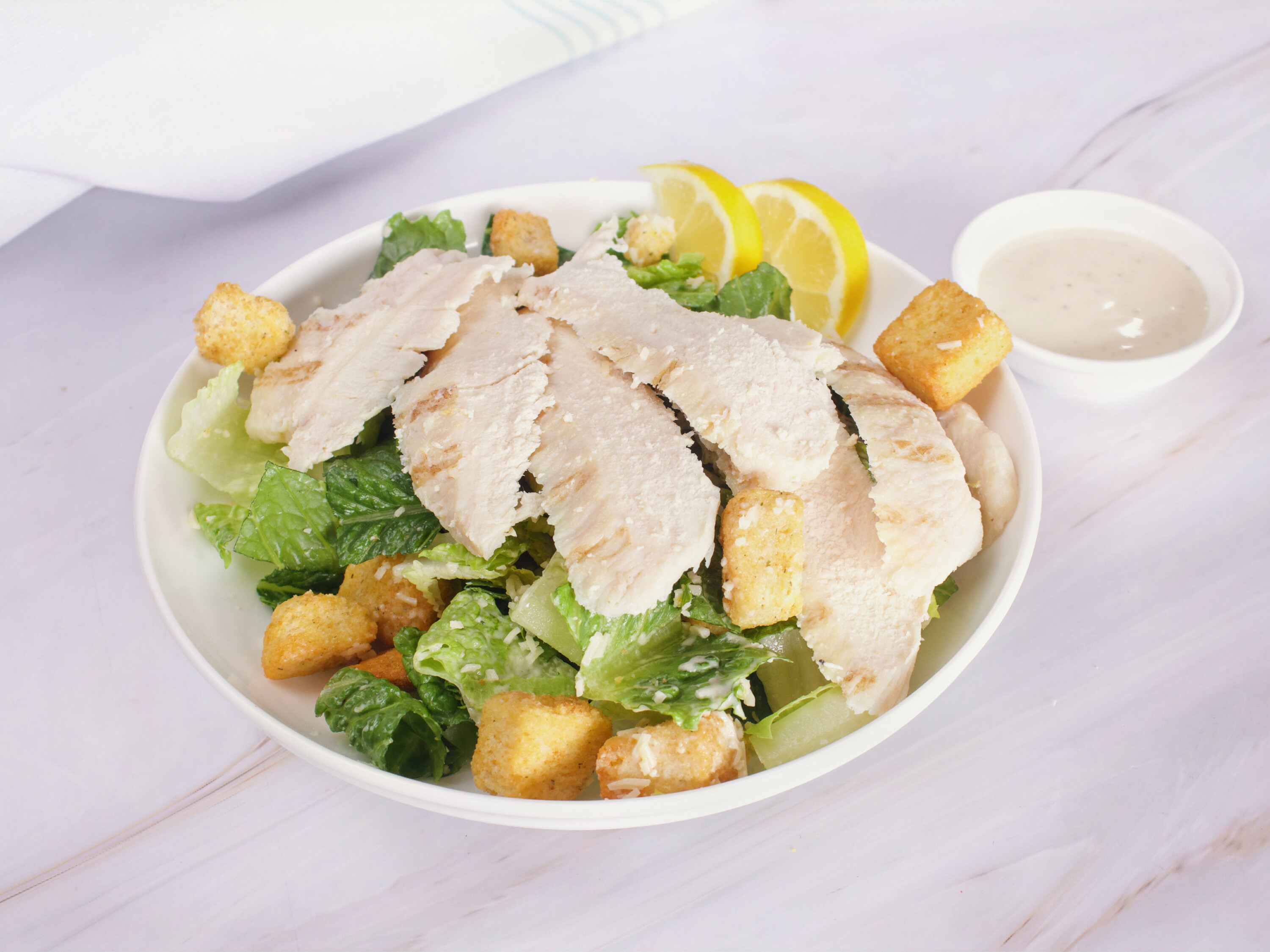 Order Chicken Caesar Salad food online from Bagel Street Cafe store, Walnut Creek on bringmethat.com