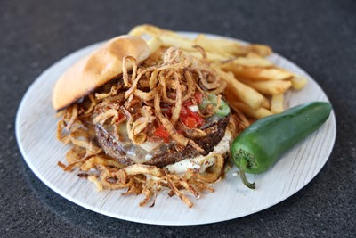 Order Jalapeno Burger food online from Tumbleweed Southwest Grill store, Heath on bringmethat.com