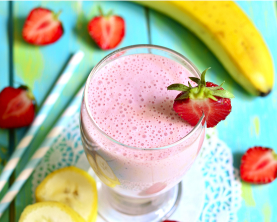 Order Strawberry Banana Smoothie food online from Philly Cheesesteak Company store, Los Angeles on bringmethat.com