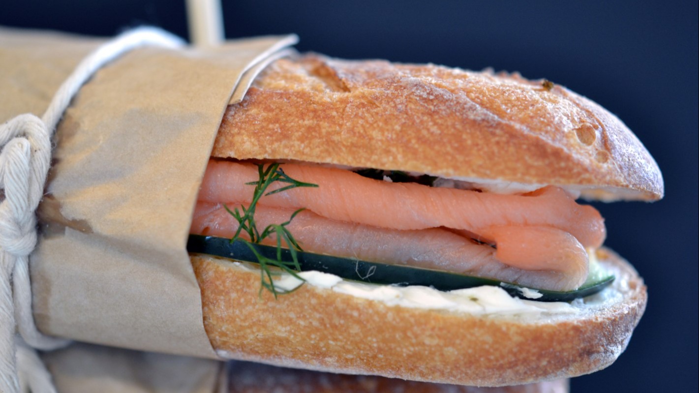 Order Smoked Salmon Sandwich food online from Veritable store, New York on bringmethat.com
