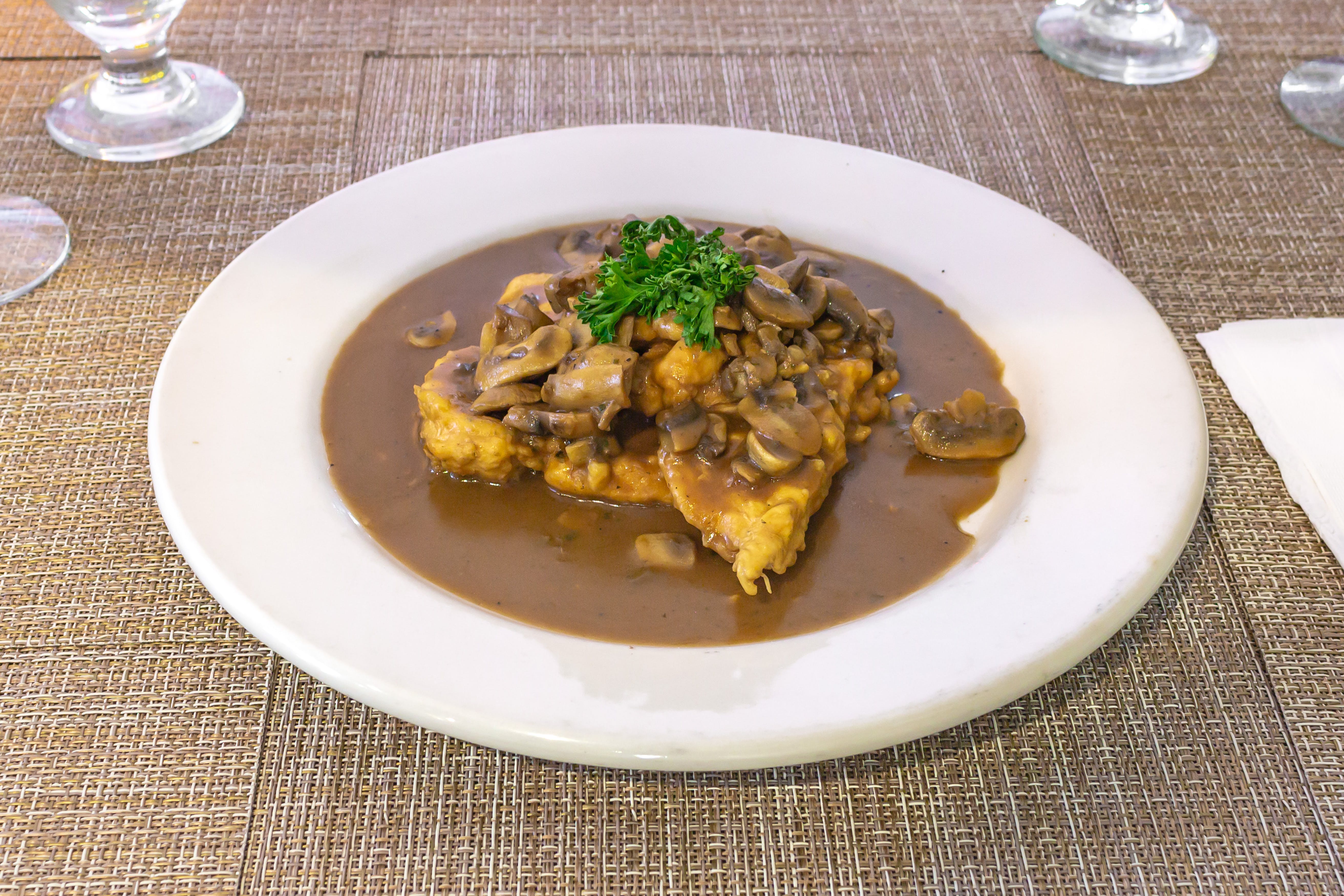 Order Chicken Marsala - Entree food online from Gallery Bistro store, Clifton on bringmethat.com