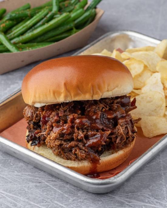 Order Beef Brisket Sandwich Combo food online from Local Smoke BBQ store, Sea Girt on bringmethat.com