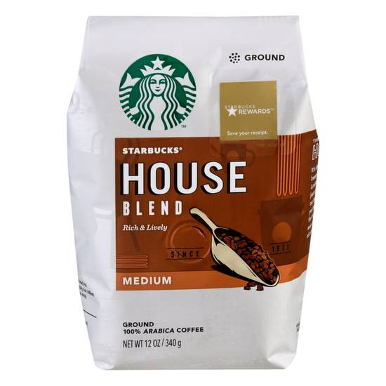 Order Starbucks Latin American Ground Coffee House Blend Medium food online from CVS store, LYNCHBURG on bringmethat.com