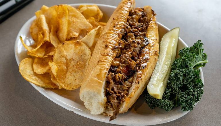 Order South Philly Cheesesteak food online from Pluckers Wing Bar store, Baton Rouge on bringmethat.com