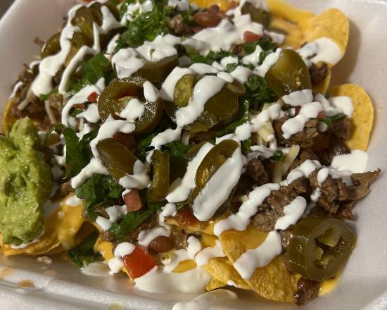 Order Specialty Nachos food online from M & M's Carnival Foods store, Midland on bringmethat.com