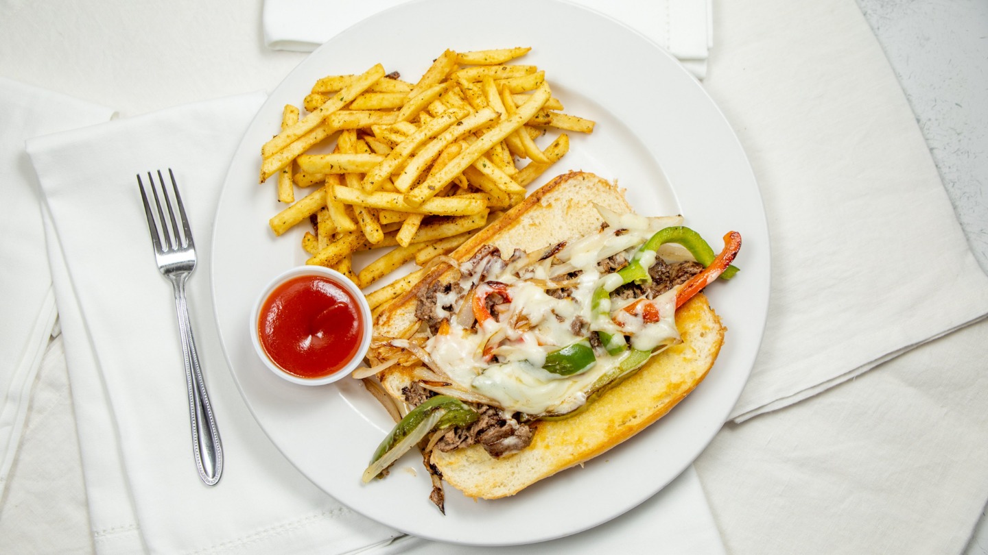 Order Philly Cheesesteak food online from On The Patio store, Azle on bringmethat.com