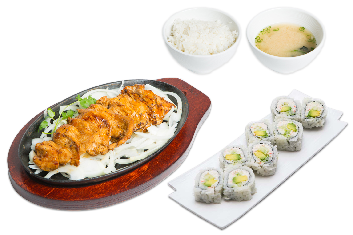 Order White Meat Chicken Teriyaki and California Roll food online from Kaiba Japanese Restaurant store, Anaheim on bringmethat.com