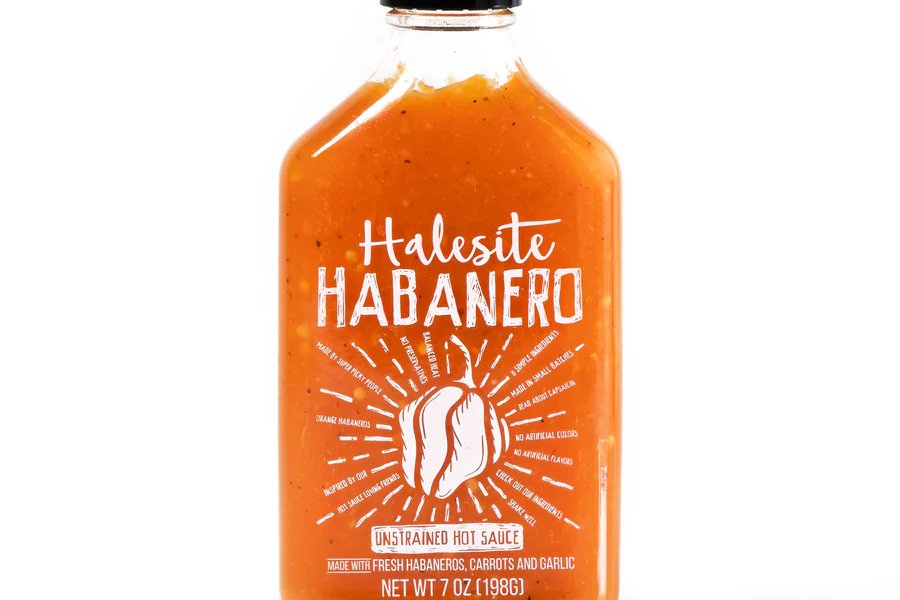Order Halesite - Unstrained Hot Sauce - Habanero - 7 Oz food online from Luv Mart store, Santa Cruz on bringmethat.com