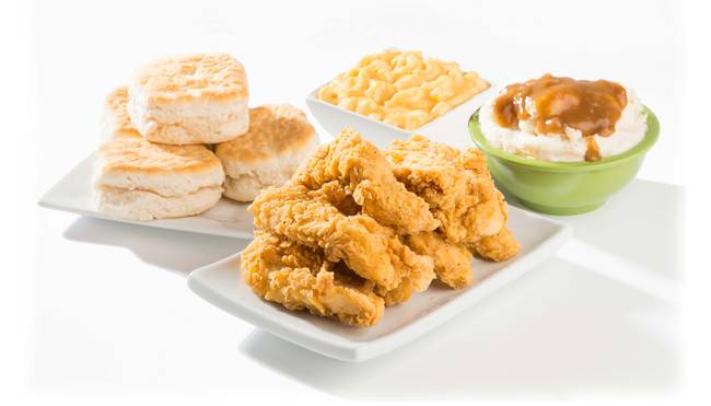 Order 8 pc. Chicken Tender, 2 Large Sides, and 4 Biscuits food online from Champs Chicken store, Mandan on bringmethat.com