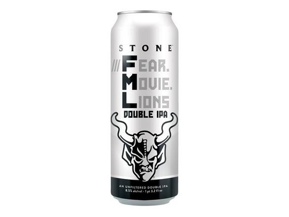 Order Stone ///Fear.Movie.Lions Hazy Double IPA - 19.2oz Can food online from Prince Liquor store, Torrance on bringmethat.com