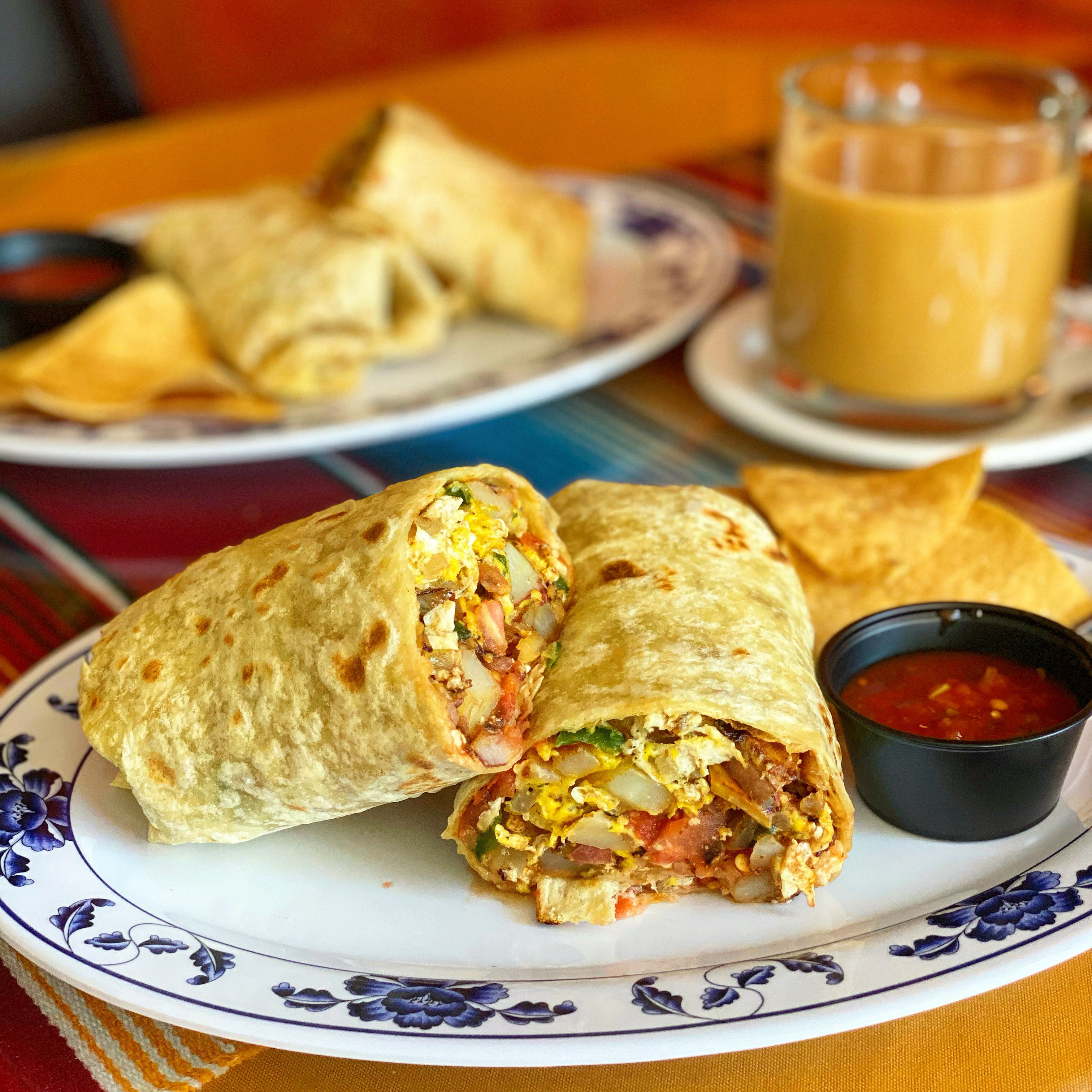 Order Breakfast Burrito food online from Mariscos Corona store, Van Nuys on bringmethat.com