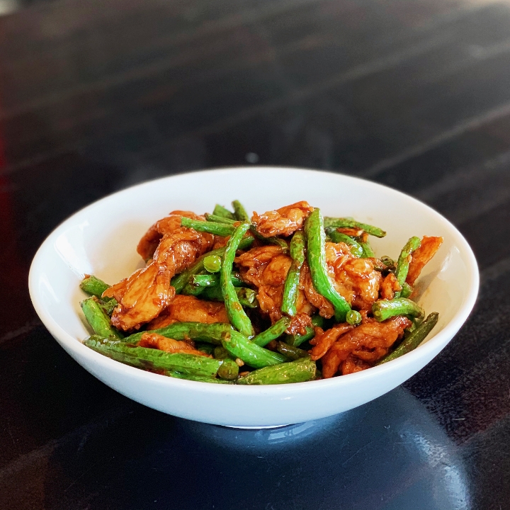 Order Vegan Chicken with String Beans food online from Kung Pao Bistro store, West Hollywood on bringmethat.com