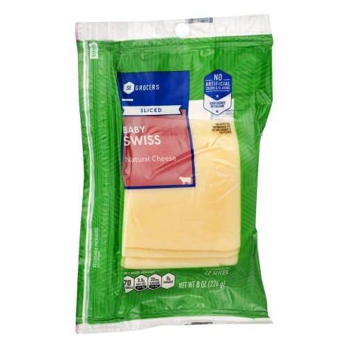 Order Se Grocers · Sliced Baby Swiss Natural Cheese (8 oz) food online from Winn-Dixie store, Anniston on bringmethat.com