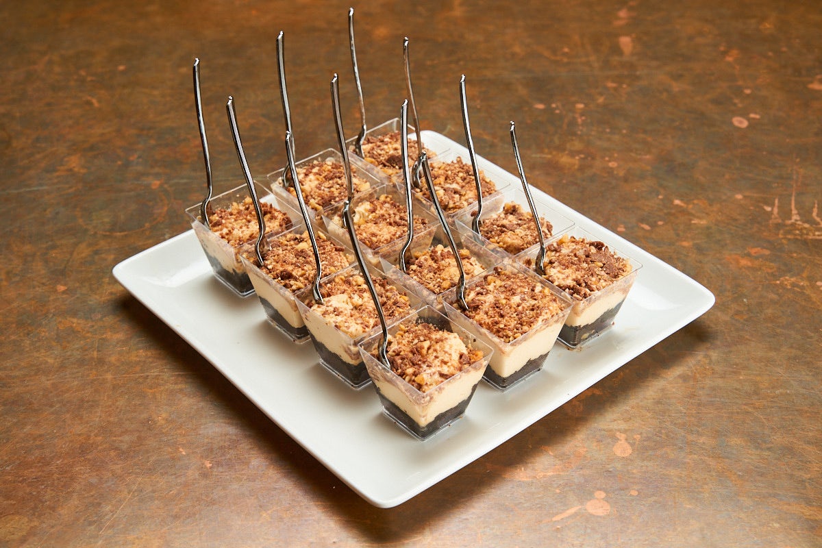 Order SNICKERS PIE SHOOTERS food online from City Works store, Frisco on bringmethat.com