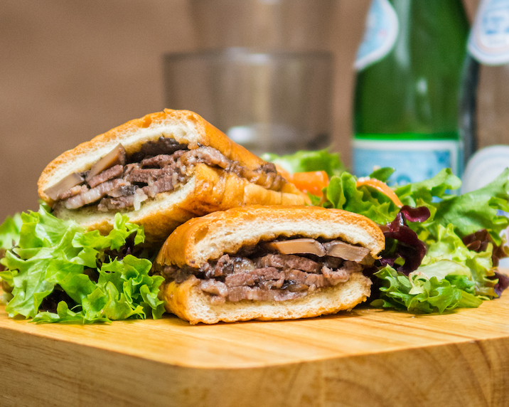 Order Filet Mignon Panini food online from Churros Calientes store, Los Angeles on bringmethat.com