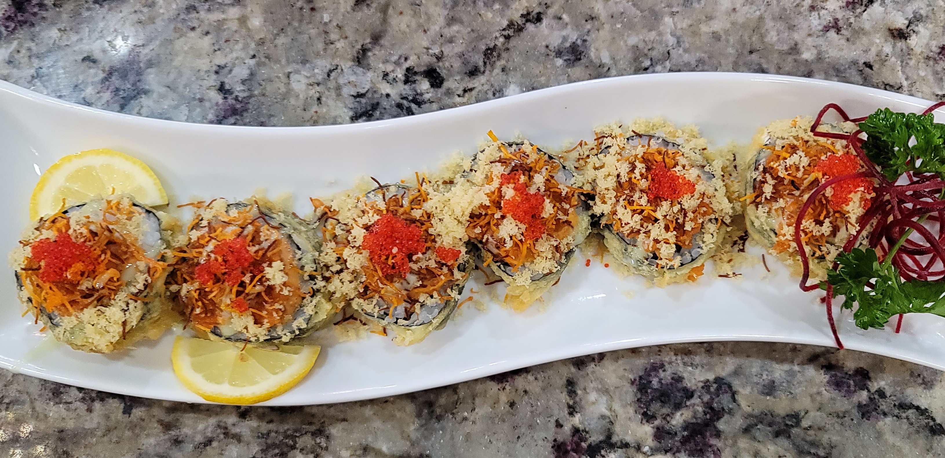 Order Crunch Spicy Tuna Special food online from Wajo Sushi store, Wheeling on bringmethat.com