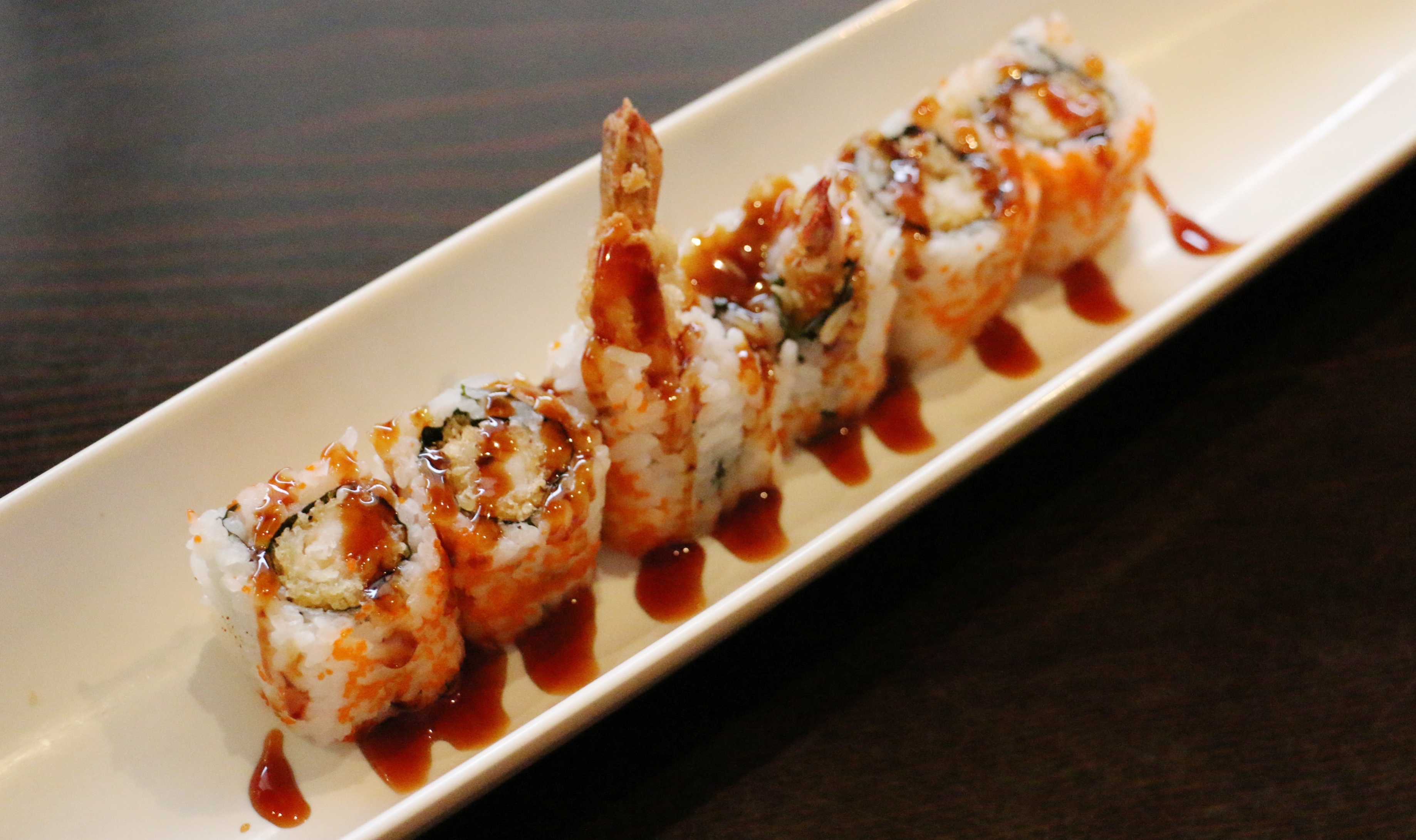 Order Shrimp Tempura Roll food online from Sushi King store, Charlottesville on bringmethat.com