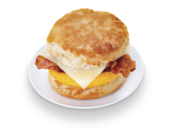 Order BACON EGG & CHEESE BISCUIT food online from Krispy Krunchy Chicken store, Rockmart on bringmethat.com