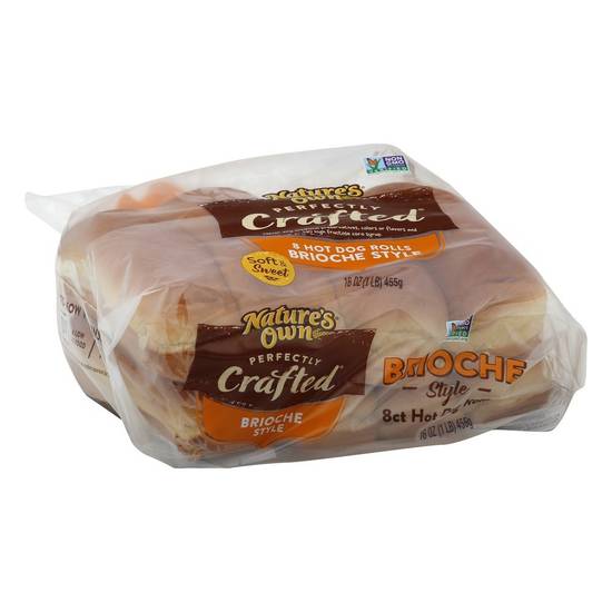 Order Nature's Own · Perfectly Crafted Brioche Style Hot Dog Rolls (8 buns) food online from United Supermarkets store, Plainview on bringmethat.com