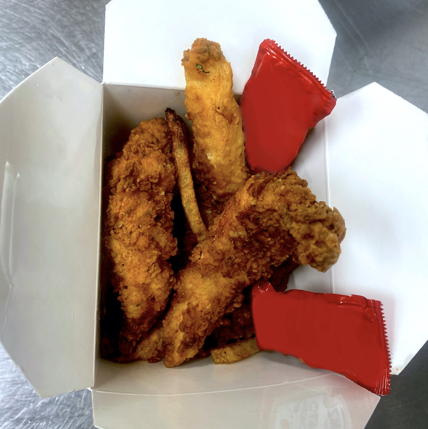 Order Kid Chicken Tenders with Fries food online from Groundlevel 105 store, Lombard on bringmethat.com