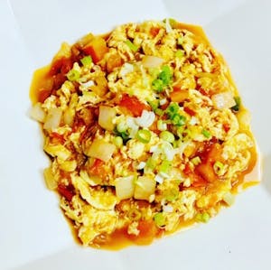 Order H14. Scrambled Egg & Tomato food online from Andorra Ping Pong store, Philadelphia on bringmethat.com