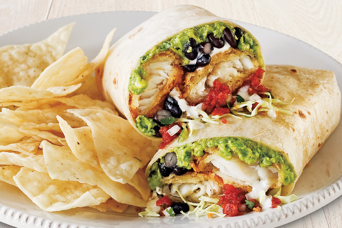 Order Signature Beer-Battered Fish Burrito food online from Rubio'S Coastal Grill store, Palm Desert on bringmethat.com