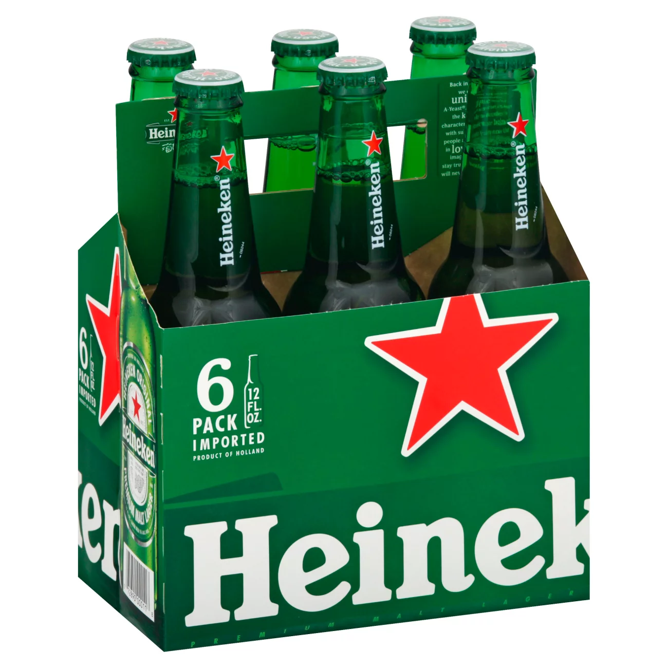 Order Heineken 6 Pakk 12 oz. BTLS food online from Sb Liquor & Crafts store, Santa Barbara on bringmethat.com