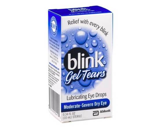 Order Blink Gel Tears Moderate-Severe Dry Eye Lubricating Eye Drops .34 oz food online from McLean Ave Pharmacy store, Yonkers on bringmethat.com