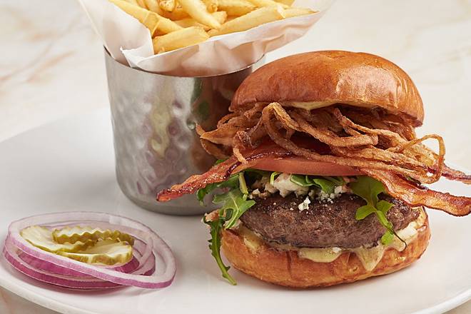 Order Bacon Bleu Burger food online from Silver diner - arlington, va store, Arlington on bringmethat.com