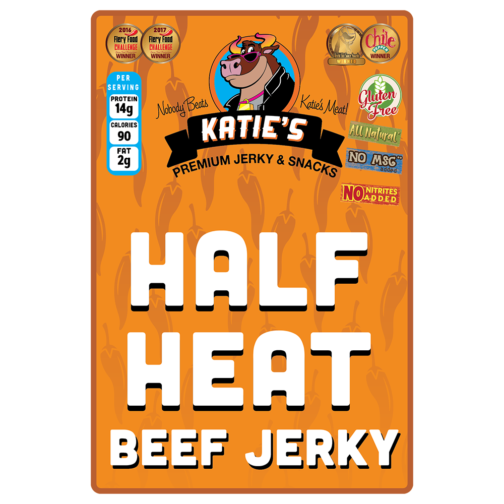 Order Half Heat Beef Jerky food online from Katie Snack Foods store, Hilliard on bringmethat.com