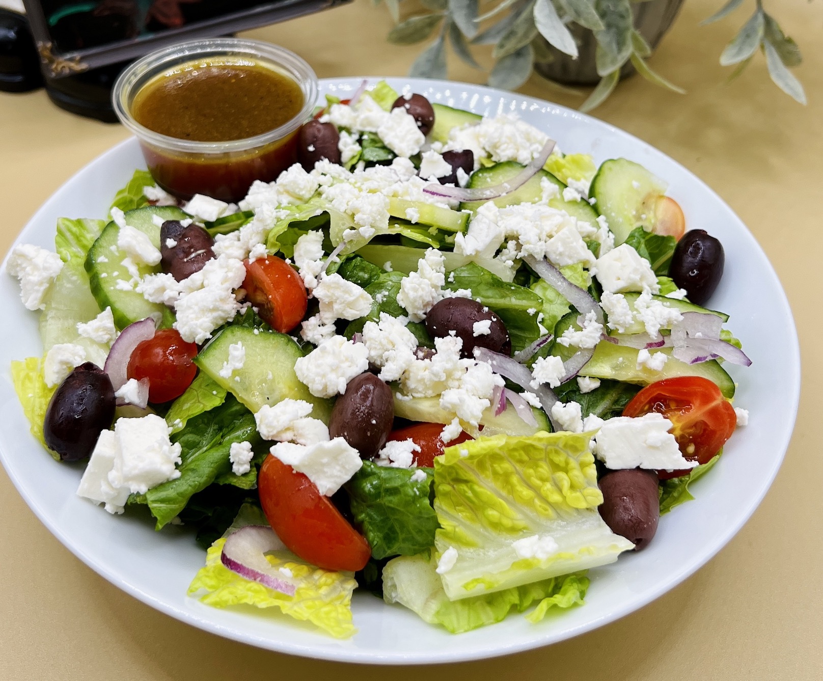 Order Greek Salad  food online from Spreadz store, San Jose on bringmethat.com