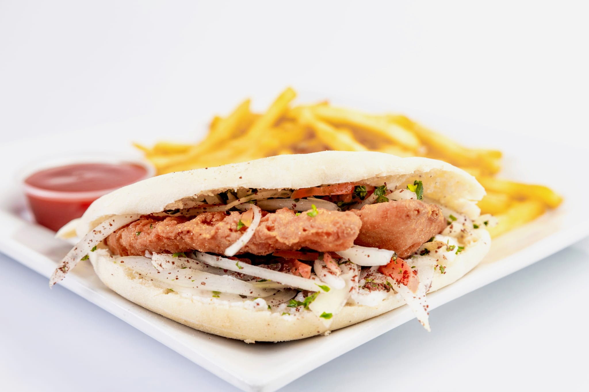 Order Fried Chicken Breast Sandwich food online from Cairo Restaurant & Cafe store, Anaheim on bringmethat.com