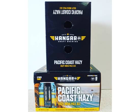 Order Hangar 24 Pacific Coast Hazy IPA 6 Pack Can food online from Fast Stop Market & Liquor store, Victorville on bringmethat.com