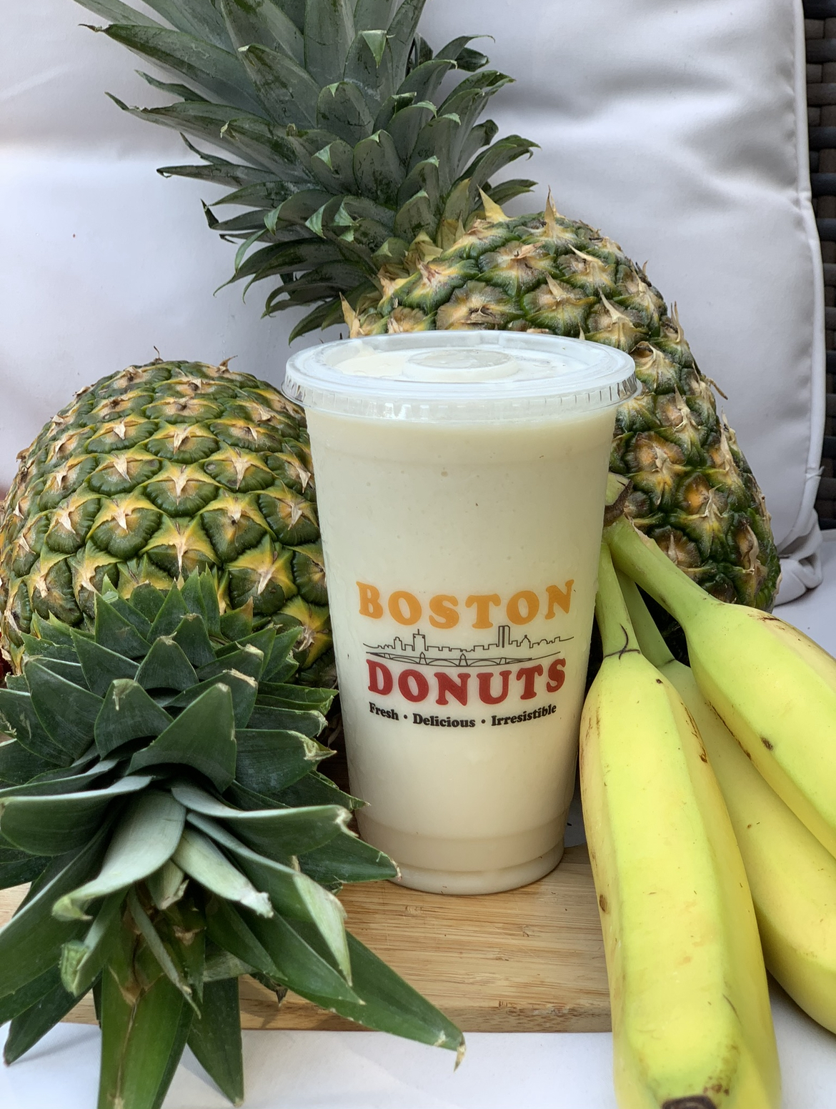 Order Pina Colada Smoothie food online from Boston Donuts store, Fitchburg on bringmethat.com