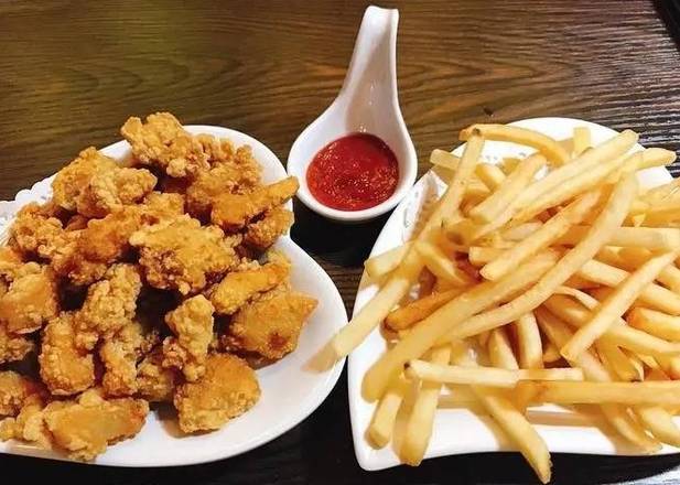 Order Popcorn Chicken and Fries food online from Wing World store, Dacula on bringmethat.com
