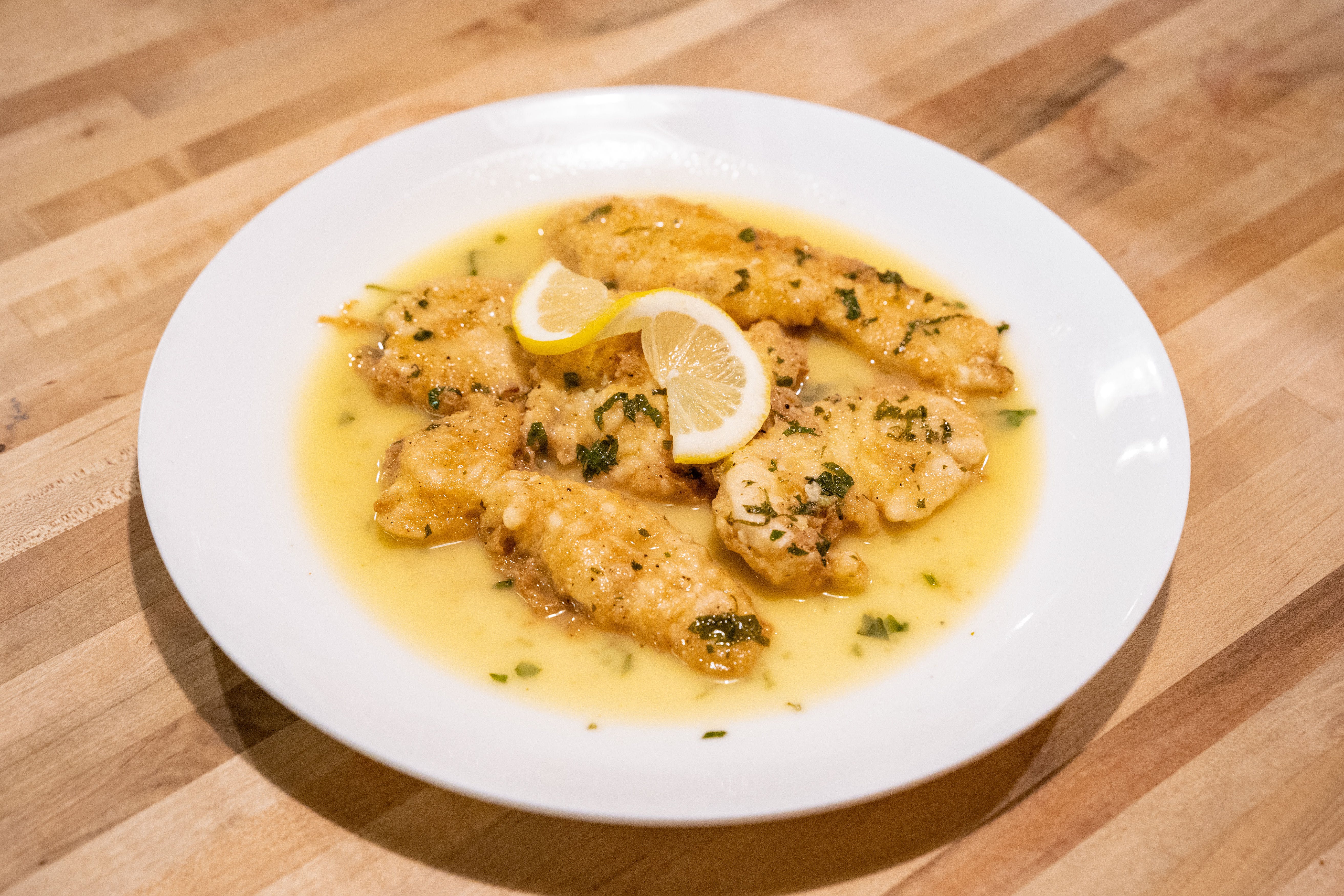 Order Chicken Francaise - Entree food online from Sal & Joe Spaghetti & Pizza House store, Maple Shade on bringmethat.com
