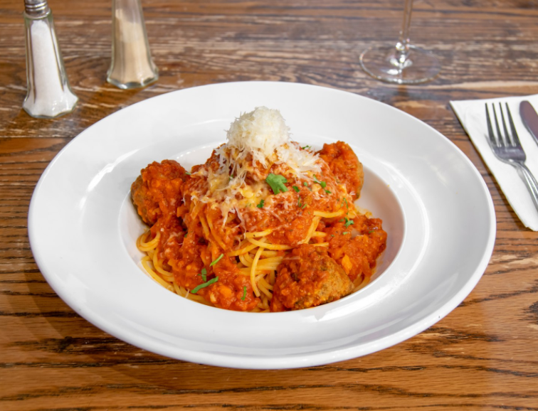 Order Spaghetti & Meatball food online from St George Tavern store, New York on bringmethat.com