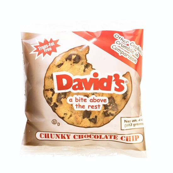 Order David’s™ Chunky Chocolate Chip Cookie food online from Genghis Grill store, Fort Worth on bringmethat.com