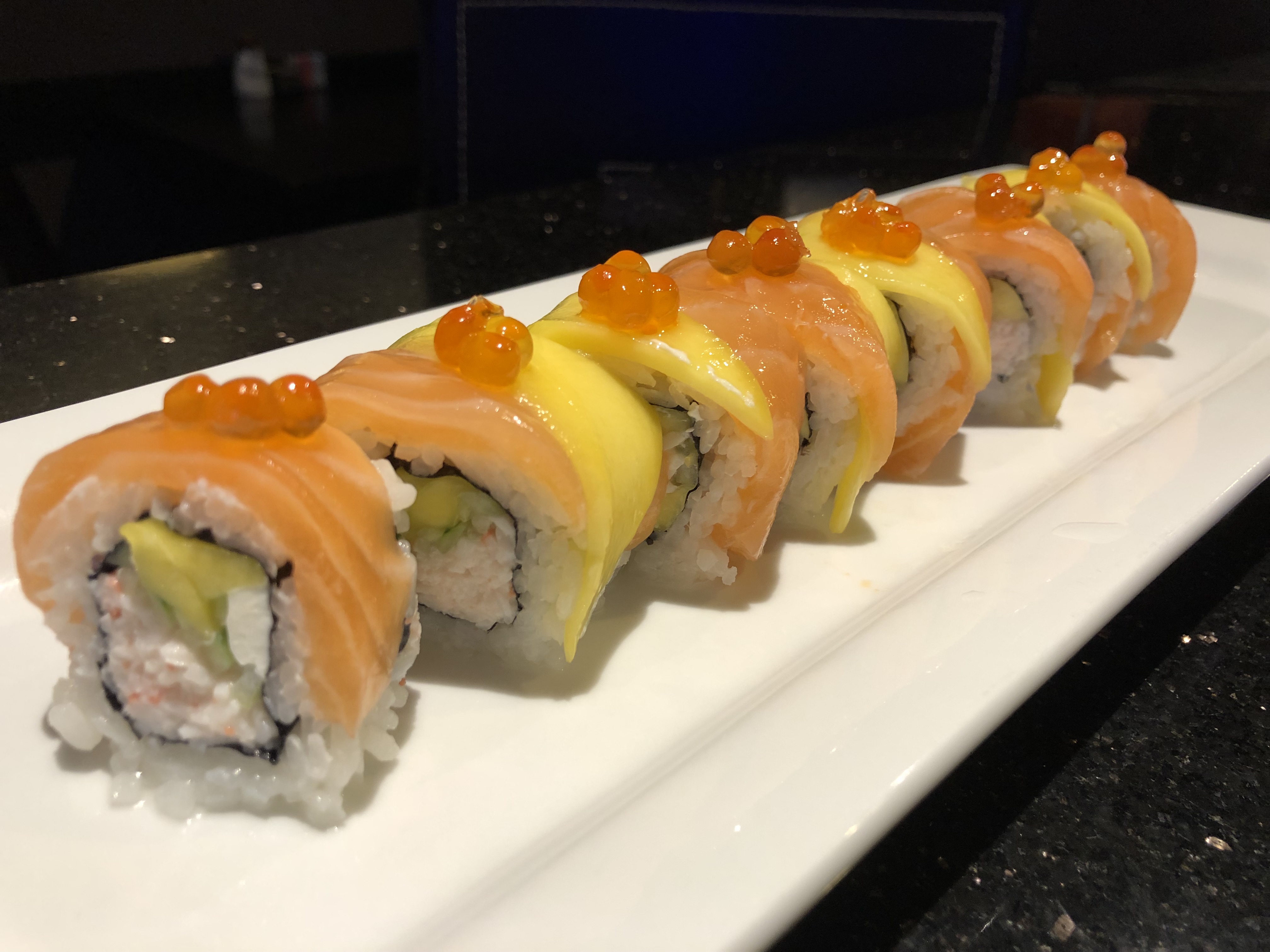 Order Salmon Lover's Roll (NEW) food online from Shogun Sushi store, Santa Clarita on bringmethat.com