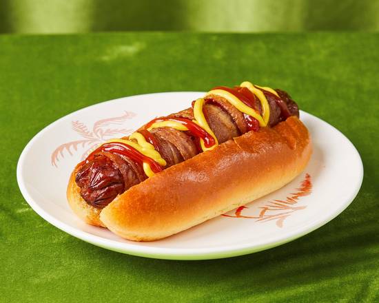 Order Bacon Wrapped Hot Dog food online from Beverly Hills Burger Bungalow store, West Hills on bringmethat.com