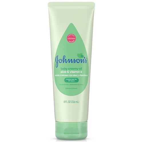Order Johnson's Baby Creamy Oil Moisturizing Baby Body Lotion - 8.0 fl oz food online from Walgreens store, Amherst on bringmethat.com