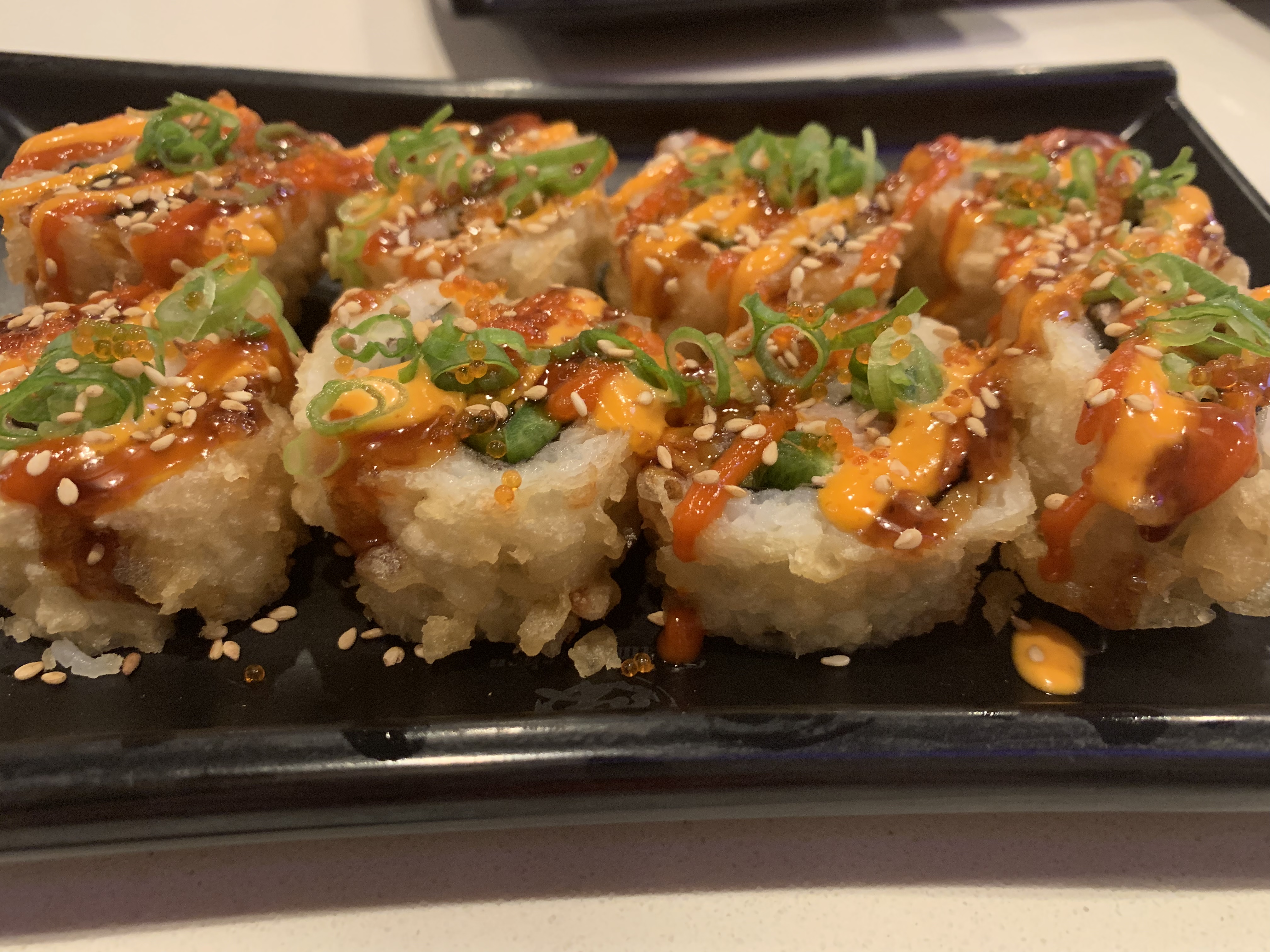 Order Crispy Volcano Roll (8 pcs) food online from Poke Zone store, Oakland on bringmethat.com